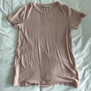 nude pink zara top